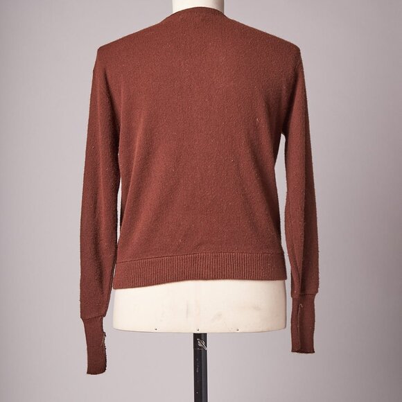 1960s Brown Springfoot Cardigan Sweater - Picture 1 of 11